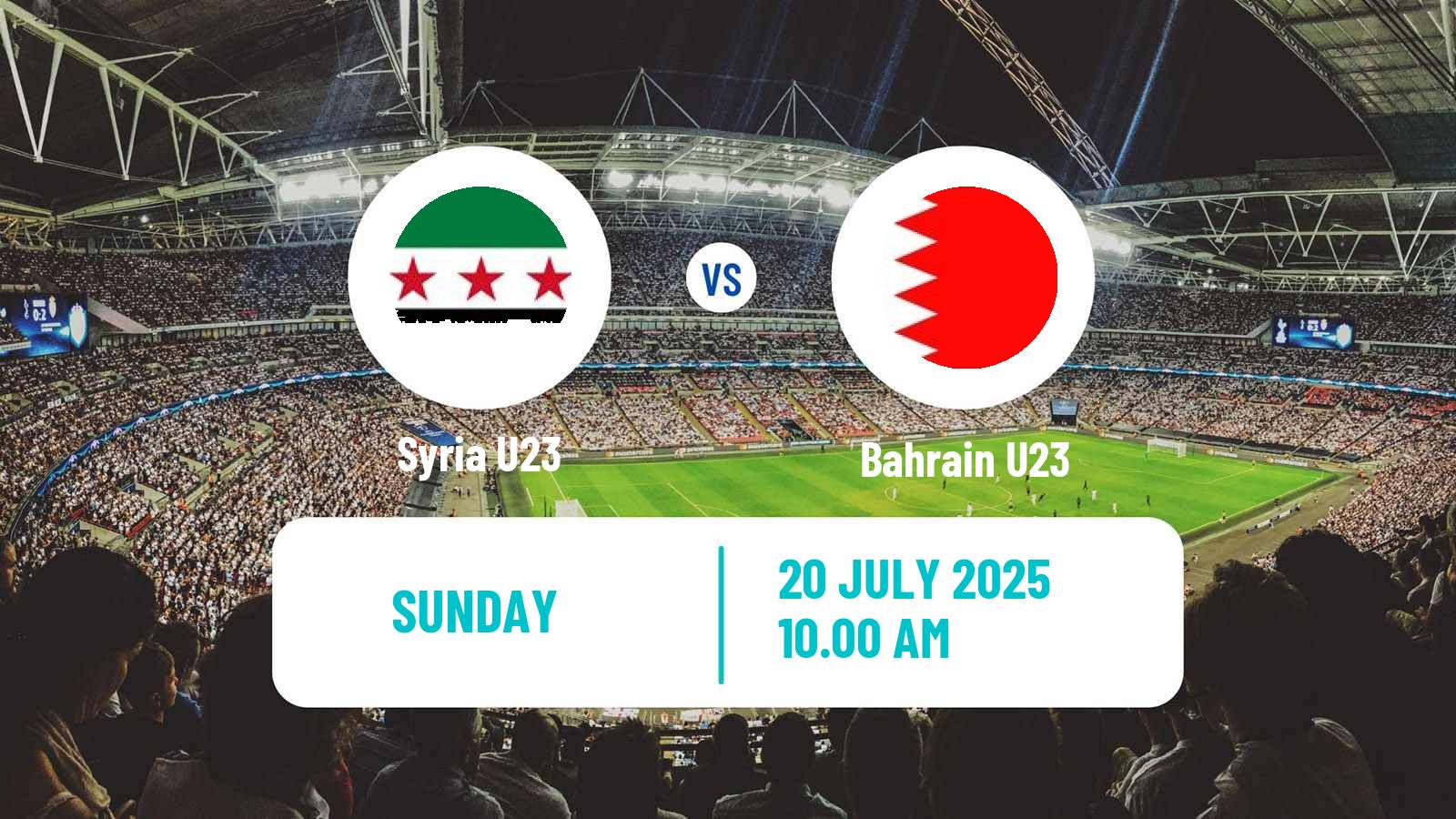 Football Friendly Syria U23 - Bahrain U23