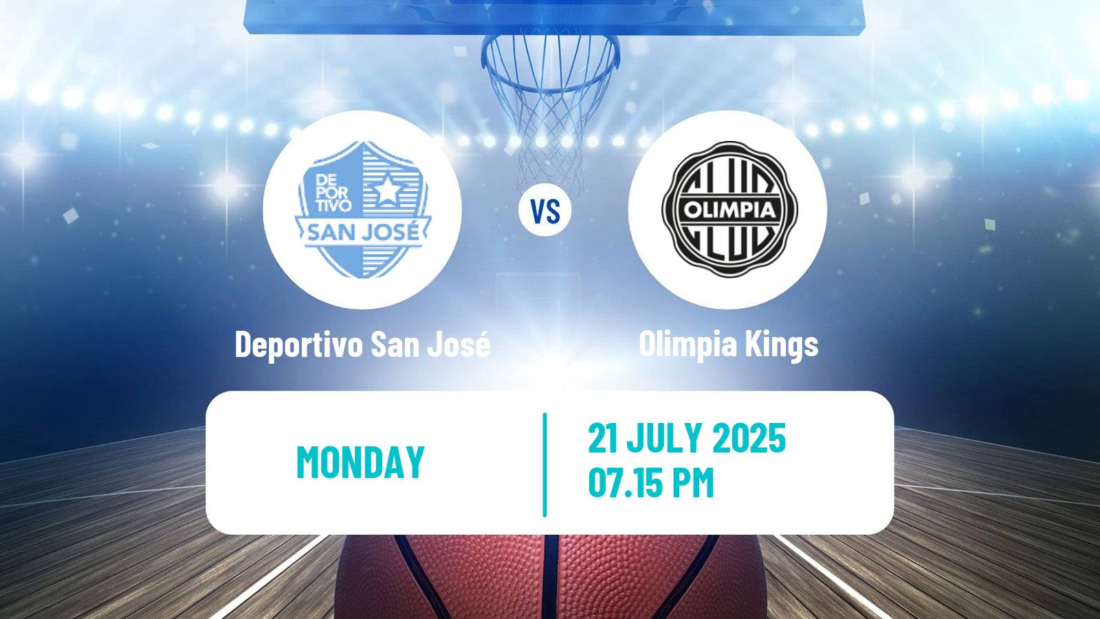 Basketball Paraguayan LNB Basketball Deportivo San José - Olimpia Kings
