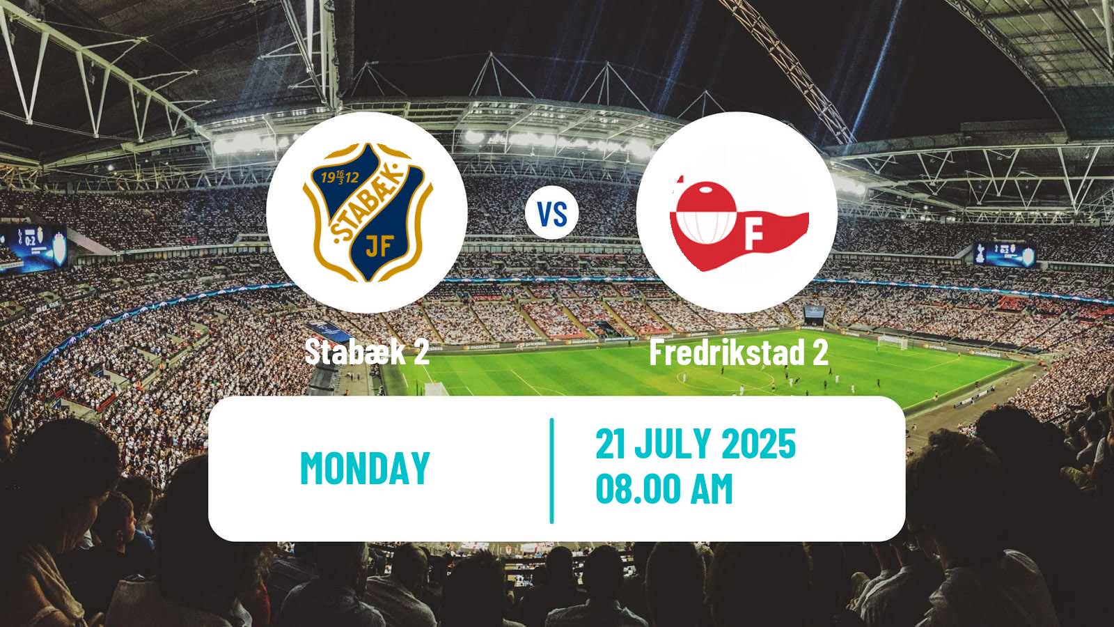 Football Norwegian Division 3 - Group 6 Stabæk 2 - Fredrikstad 2