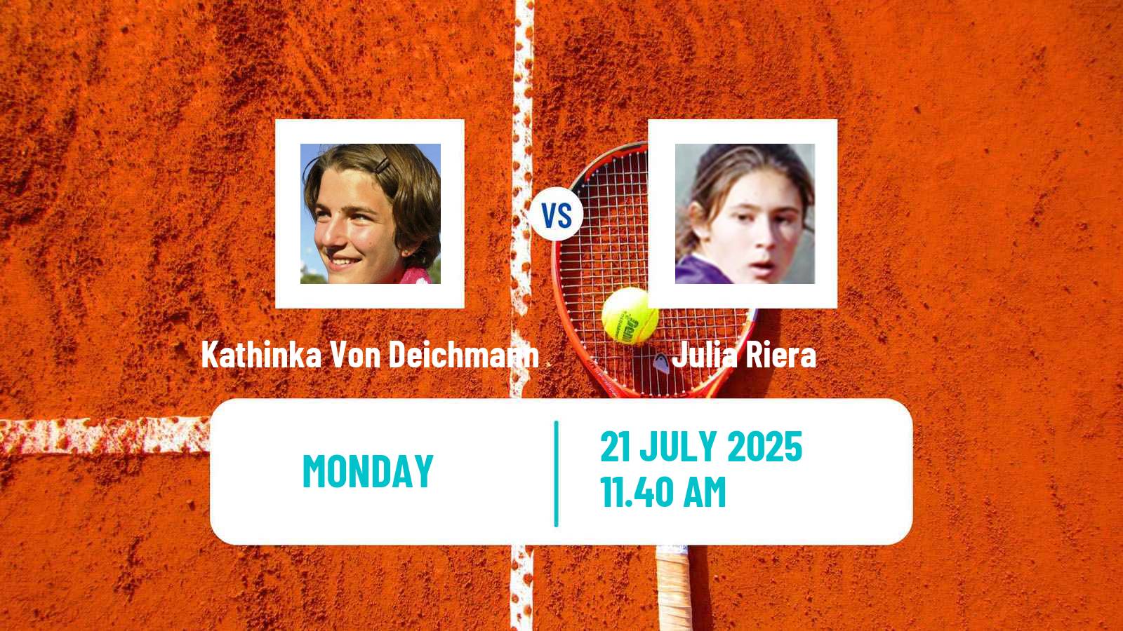 Tennis Palermo Challenger Women Kathinka Von Deichmann - Julia Riera