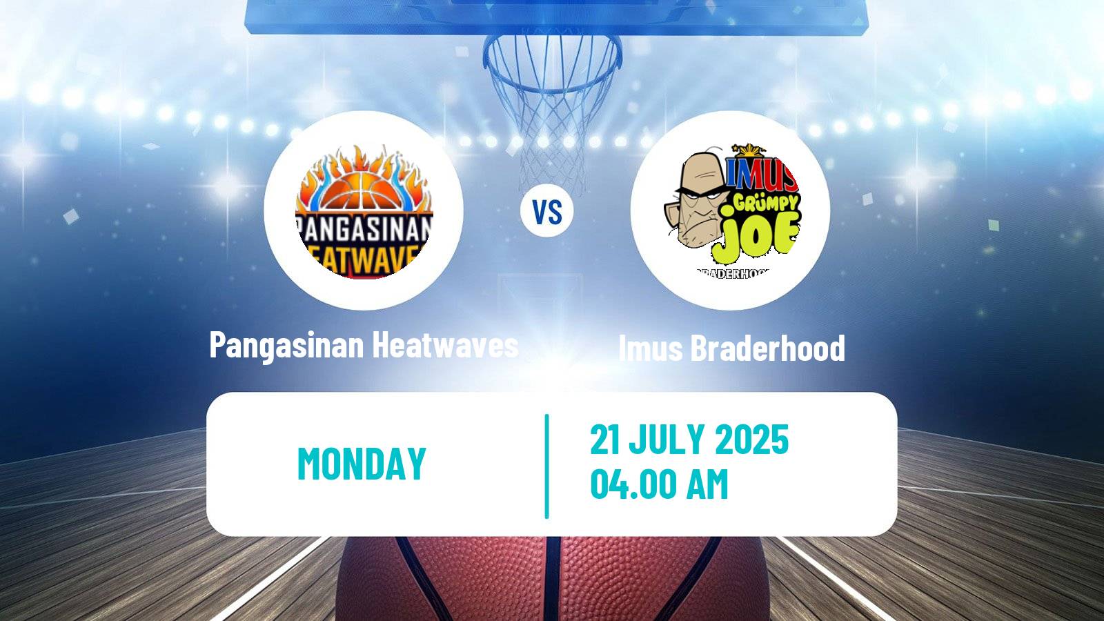 Basketball Philippines MBPL  Pangasinan Heatwaves - Imus Braderhood