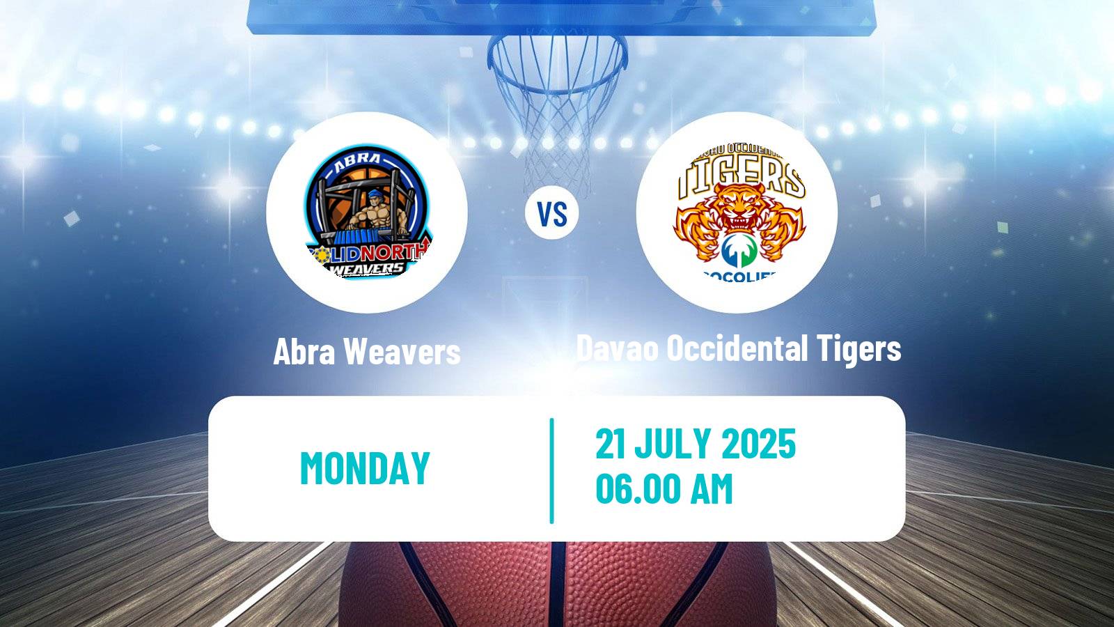 Basketball Philippines MBPL  Abra Weavers - Davao Occidental Tigers