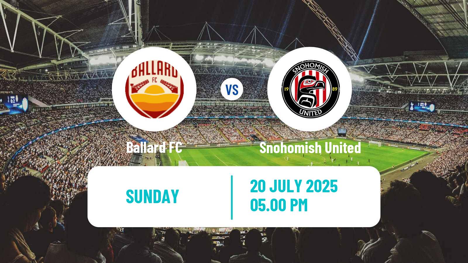 Football USL League Two Ballard - Snohomish United