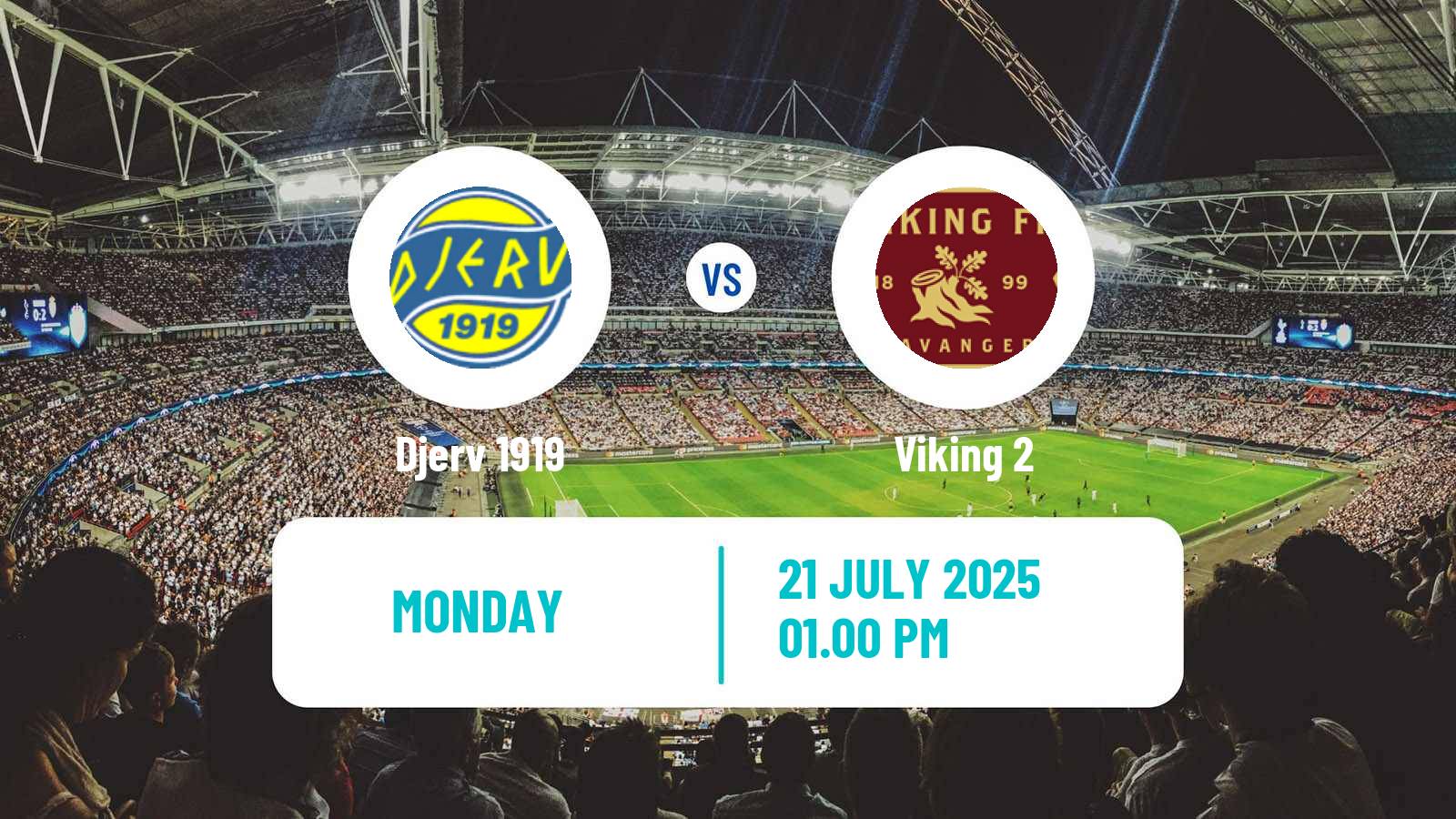 Football Norwegian Division 3 - Group 5 Djerv 1919 - Viking 2
