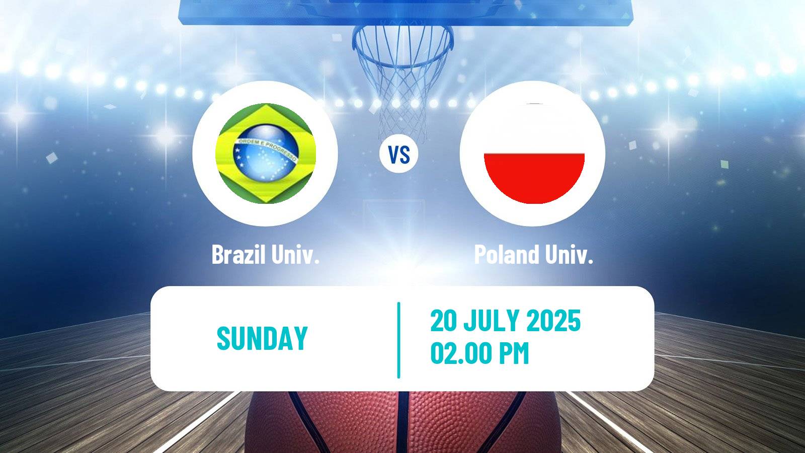 Basketball Universiade Basketball Brazil Univ. - Poland Univ.