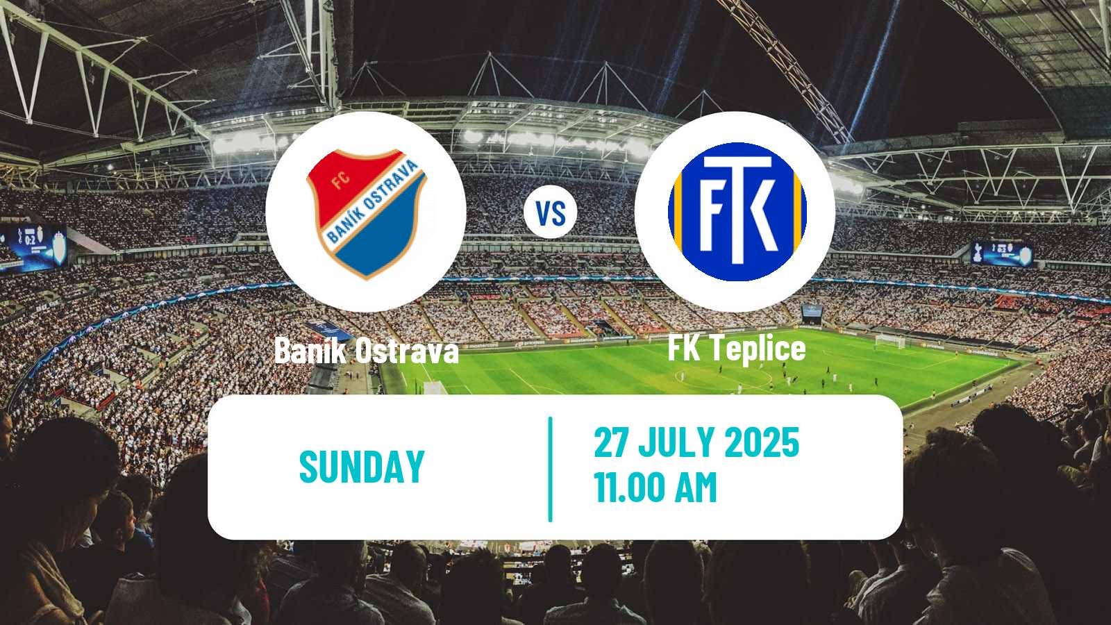Football Czech 1 Liga Baník Ostrava - Teplice
