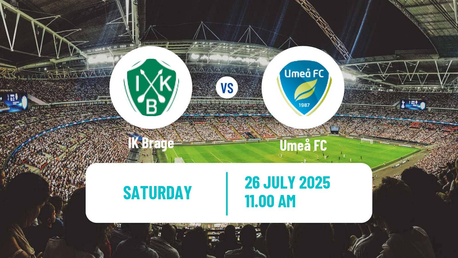 Football Swedish Superettan Brage - Umeå