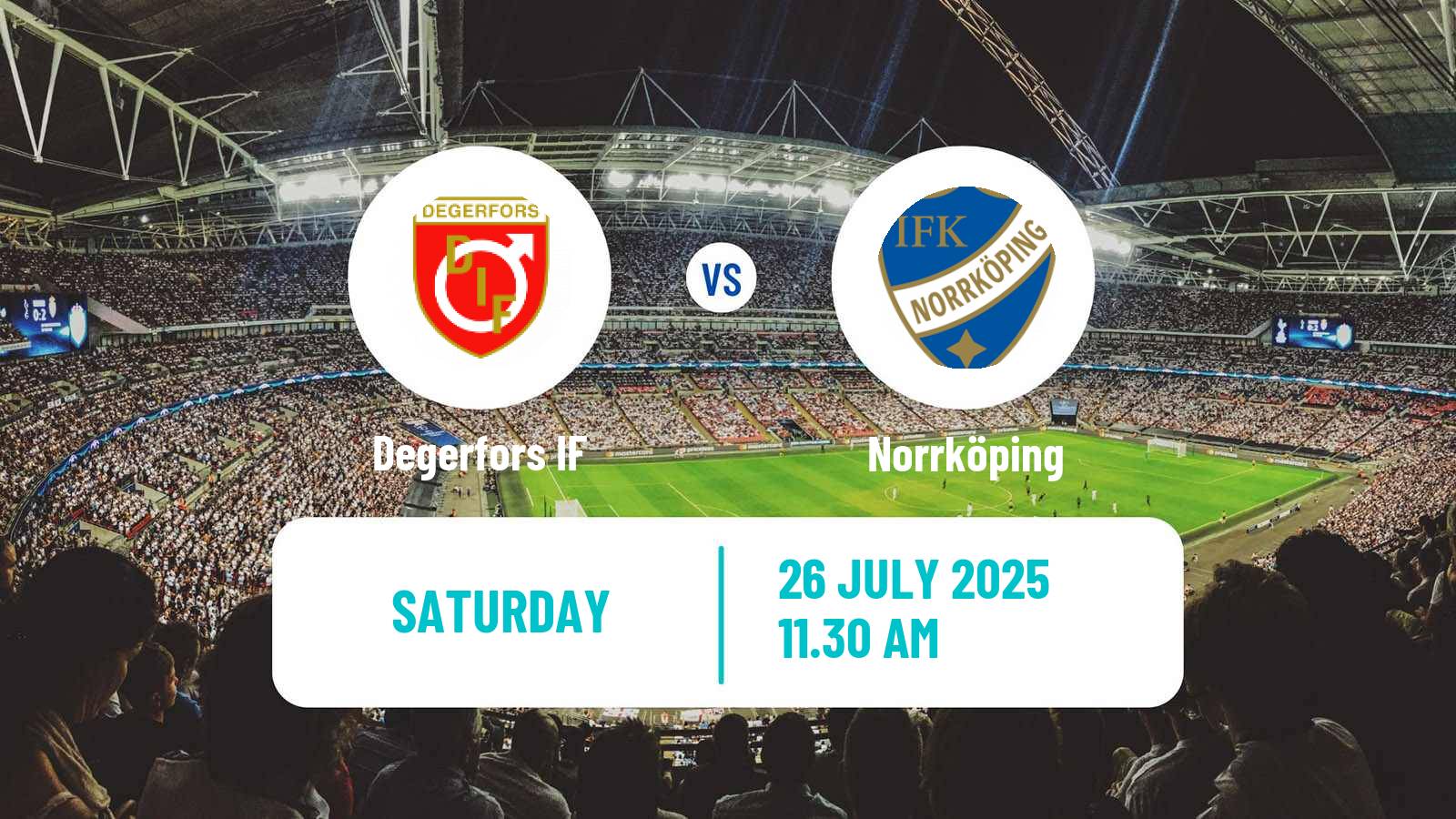 Football Swedish Allsvenskan Degerfors - Norrköping