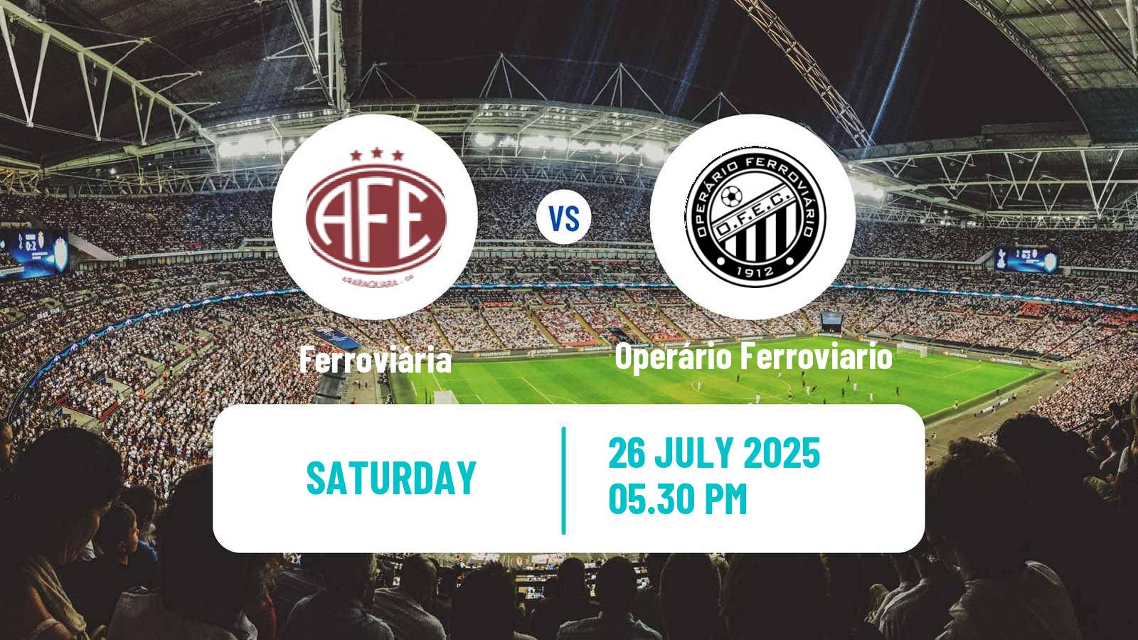 Football Brazilian Serie B Ferroviária - Operário Ferroviario