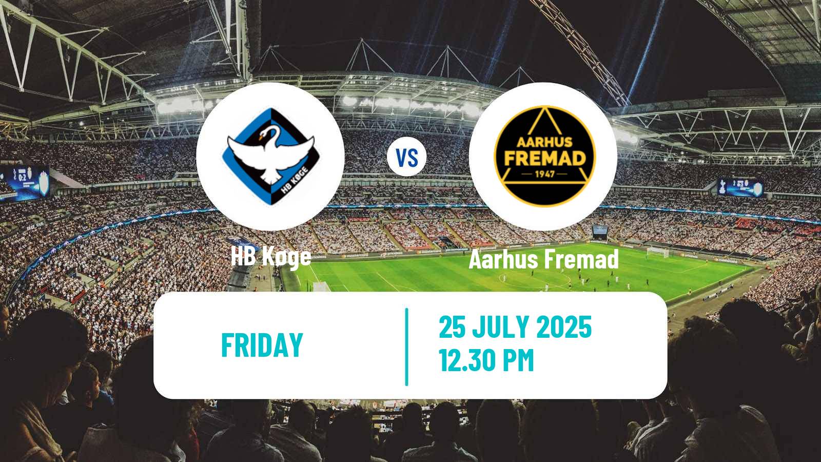 Football Danish 1 Division HB Køge - Aarhus Fremad