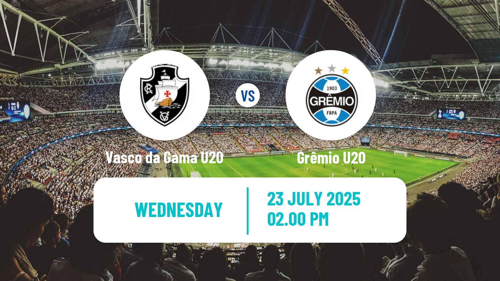 Football Brasileiro U20 Vasco da Gama U20 - Grêmio U20