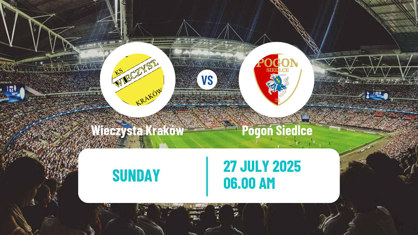 Football Polish Division 1 Wieczysta Kraków - Pogoń Siedlce