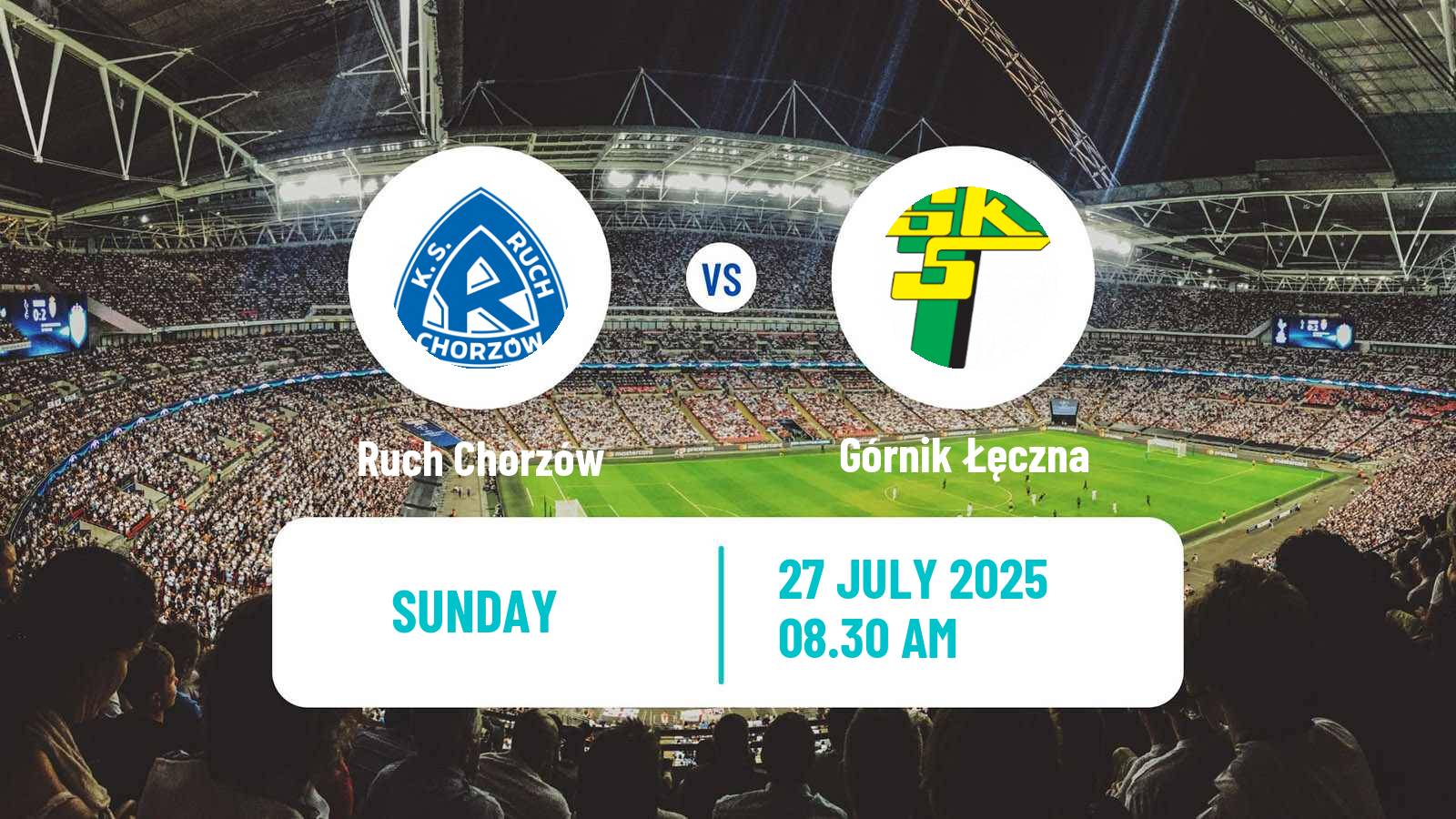 Football Polish Division 1 Ruch Chorzów - Górnik Łęczna