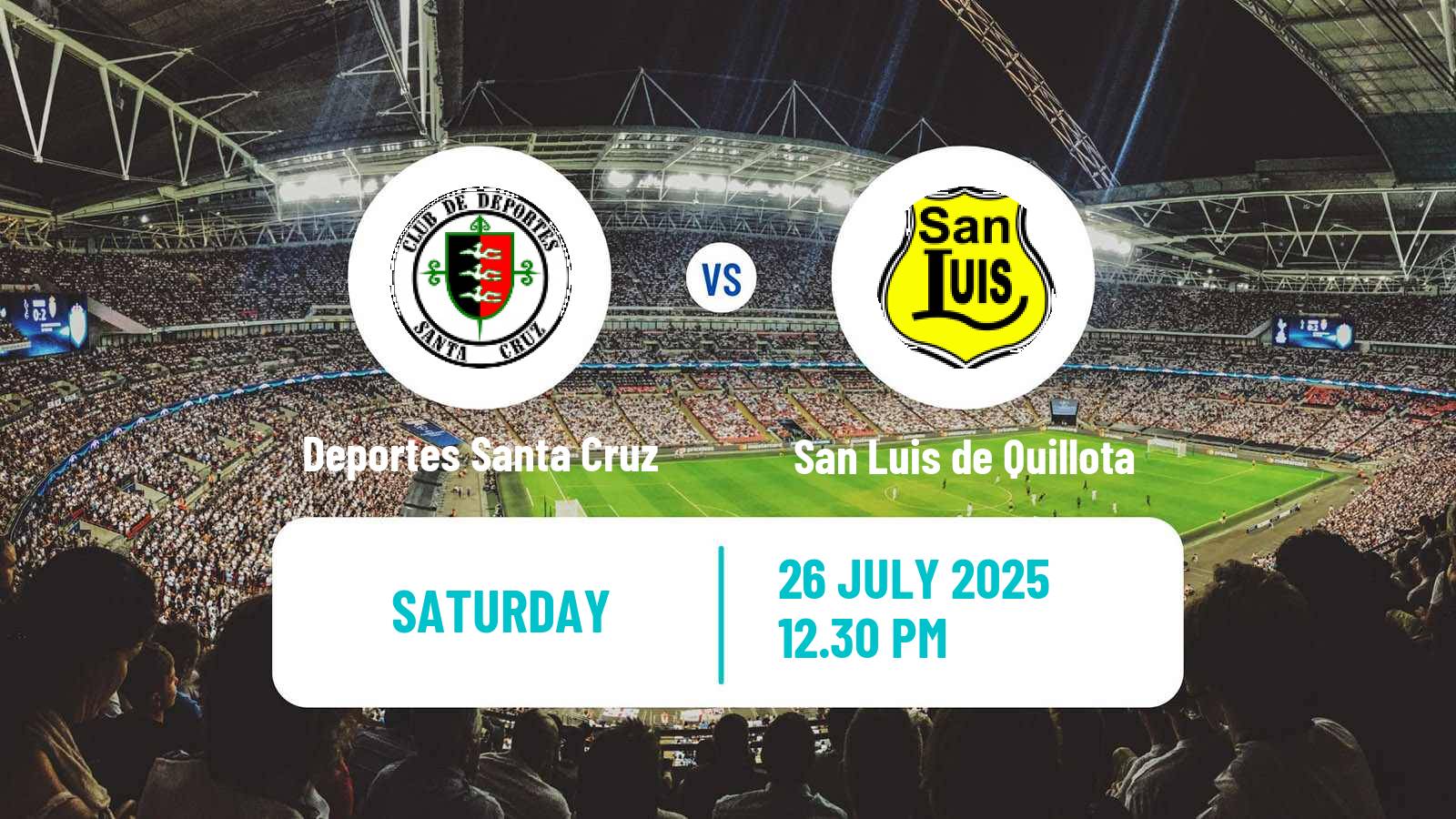 Football Chilean Primera B Deportes Santa Cruz - San Luis de Quillota