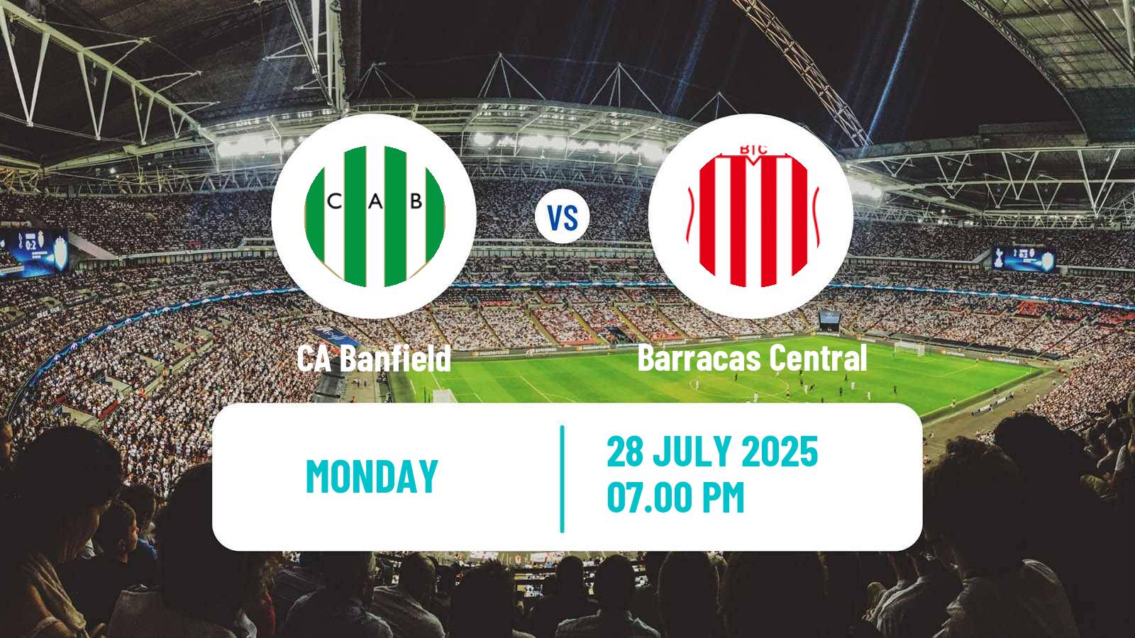 Football Argentinian Liga Profesional Banfield - Barracas Central