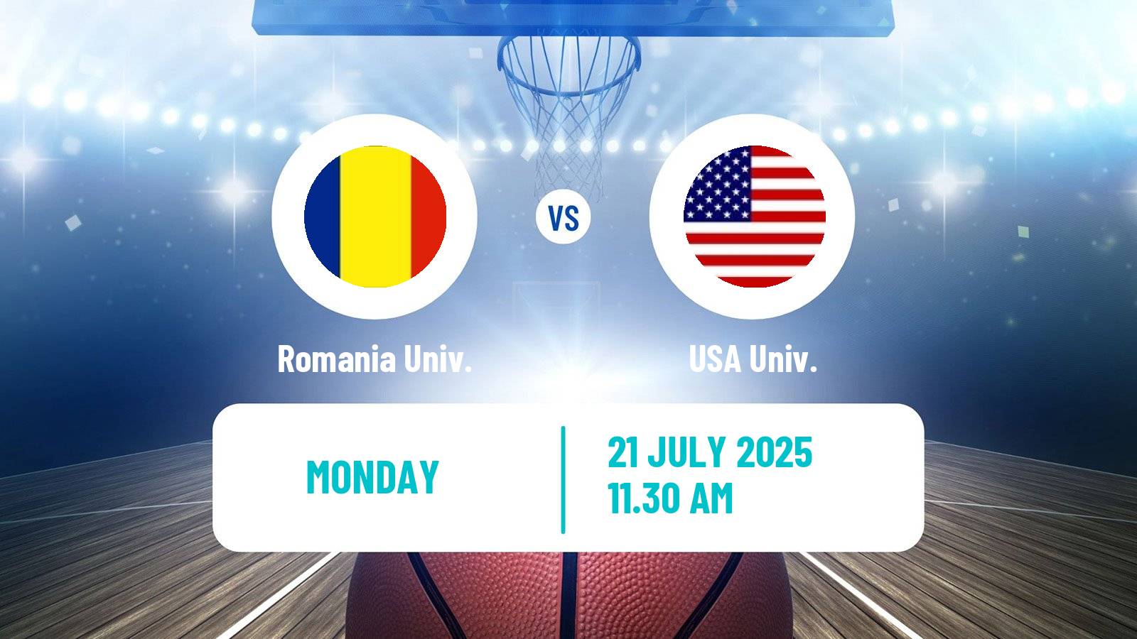 Basketball Universiade Basketball Romania Univ. - USA Univ.