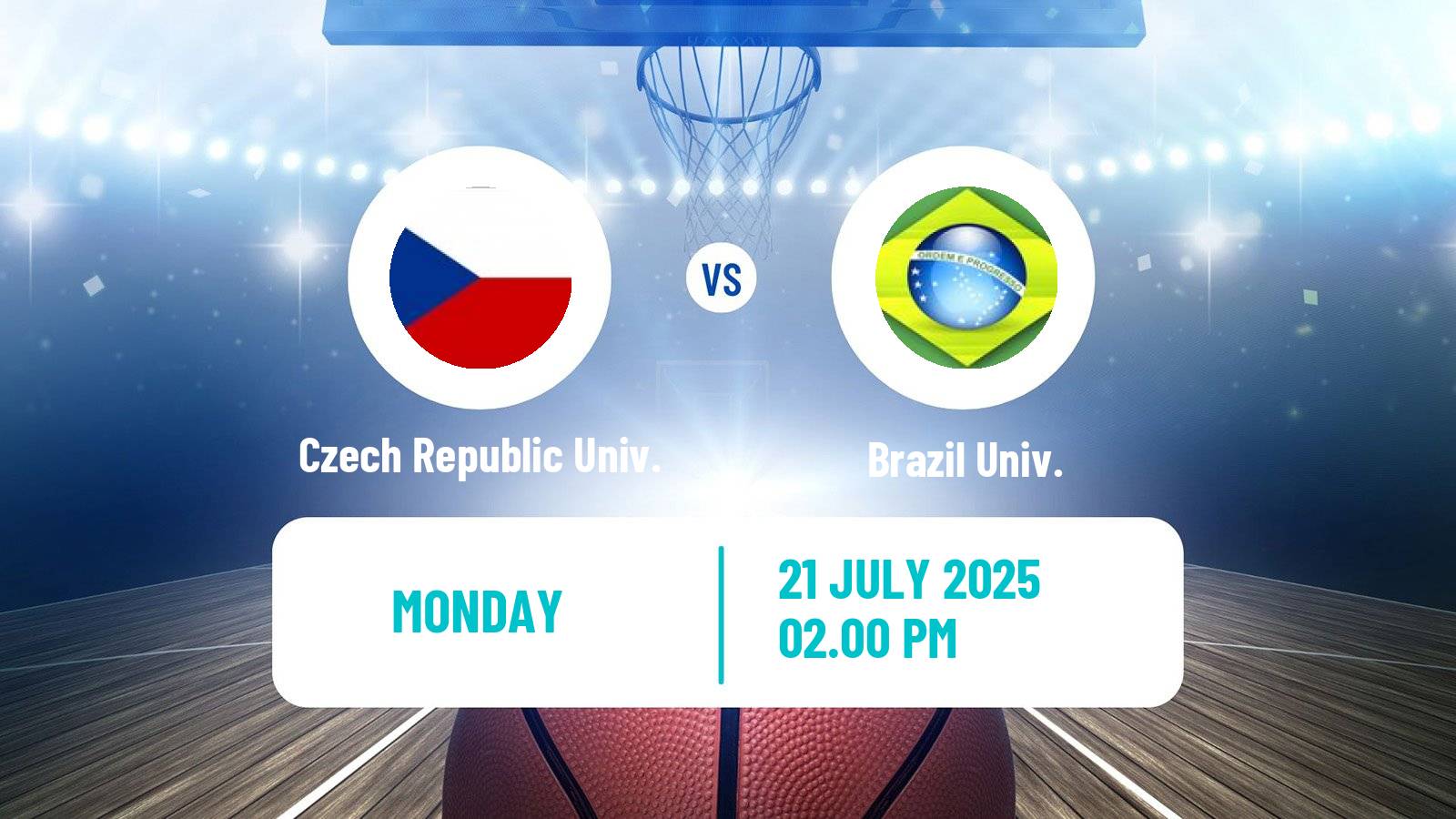 Basketball Universiade Basketball Czech Republic Univ. - Brazil Univ.