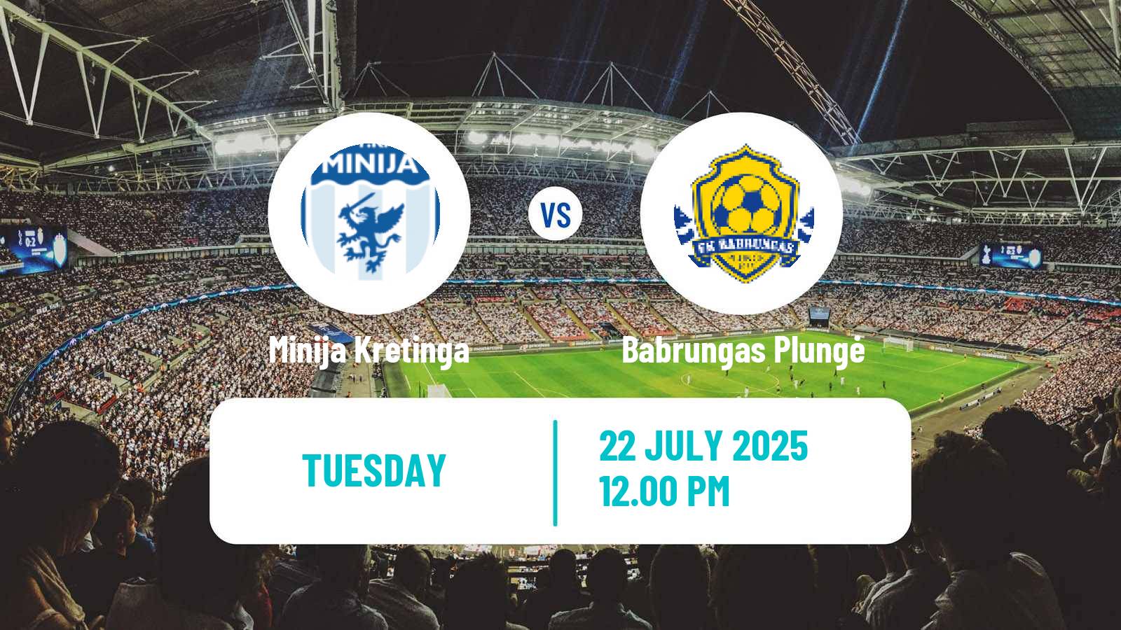 Football Lithuanian Division 2 Minija Kretinga - Babrungas Plungė