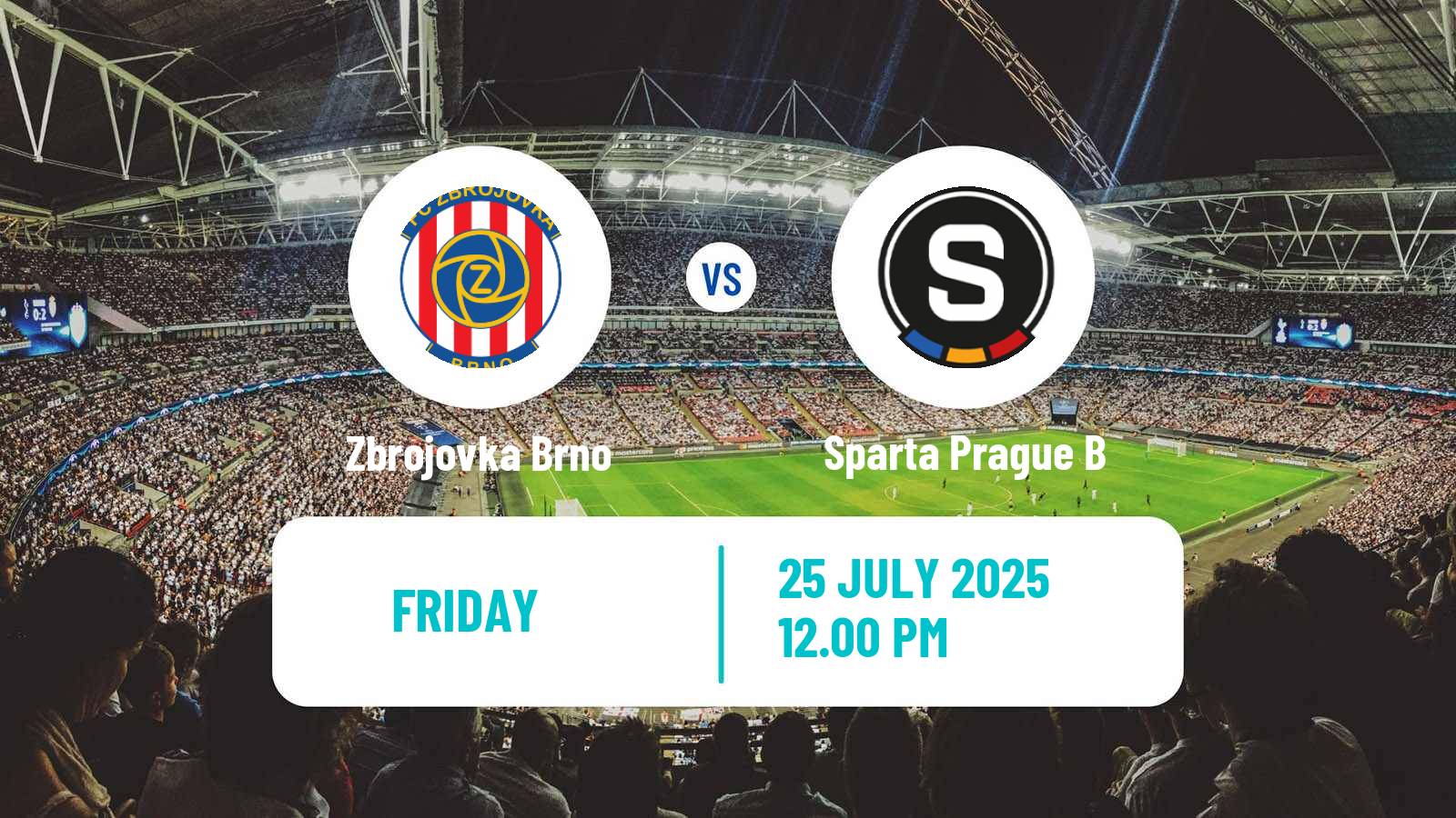 Football Czech Division 2 Zbrojovka Brno - Sparta Prague B