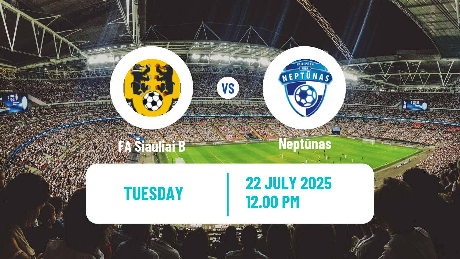 Football Lithuanian Division 2 FA Šiauliai B - Neptūnas