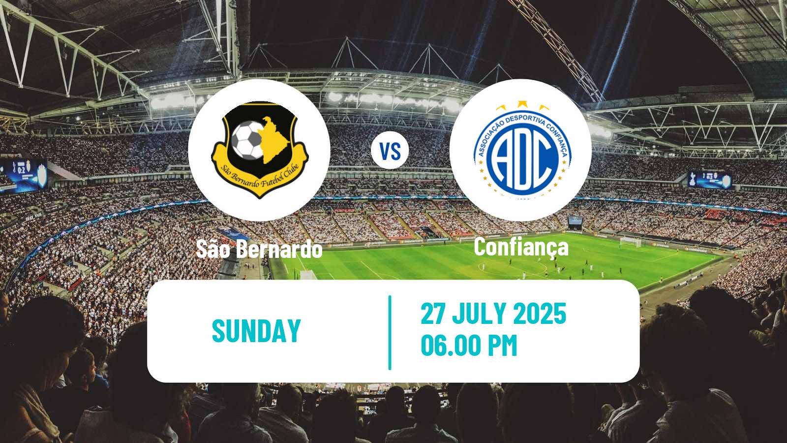 Football Brazilian Serie C São Bernardo - Confiança