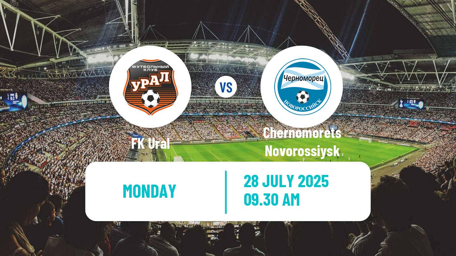 Football Russian FNL Ural - Chernomorets Novorossiysk