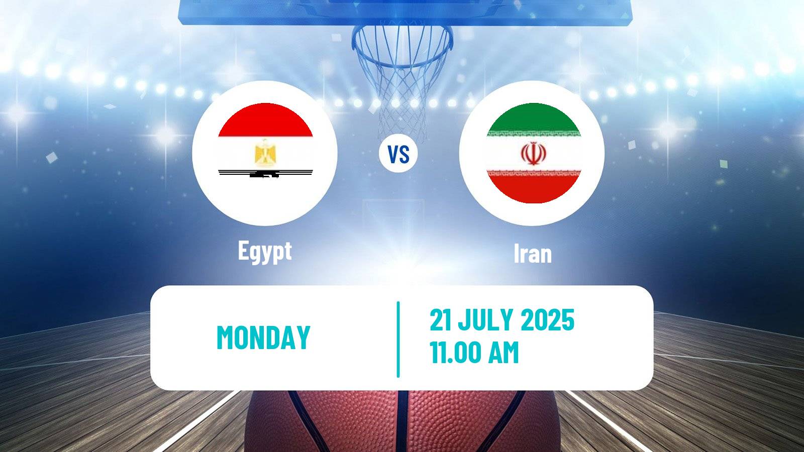 Basketball Friendly International Basketball Egypt - Iran