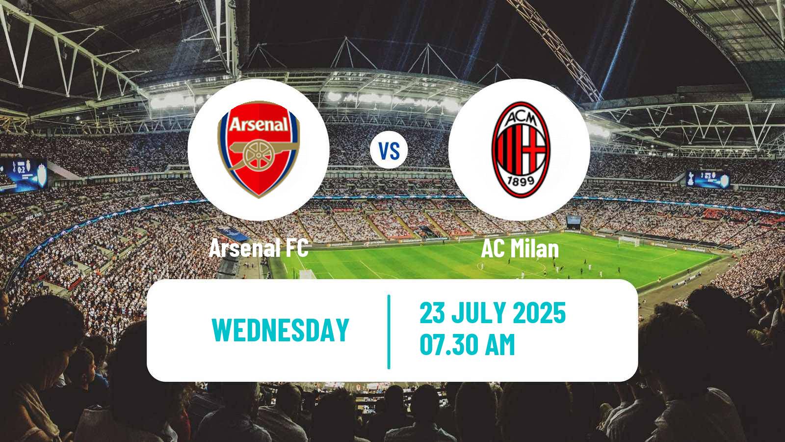 Football Club Friendly Arsenal - Milan