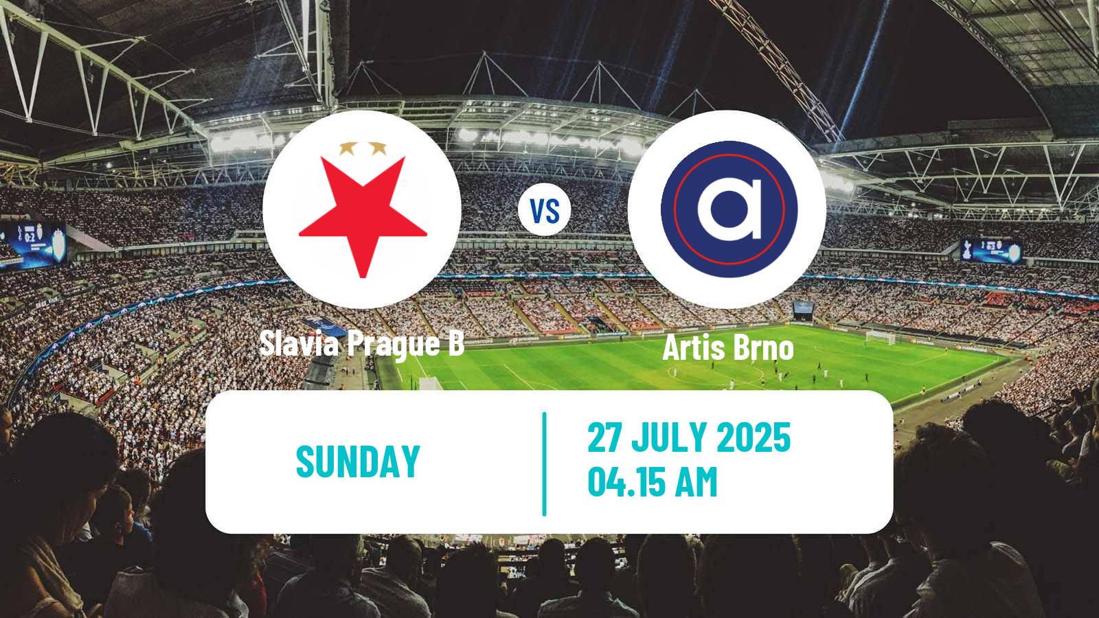 Football Czech Division 2 Slavia Prague B - Artis Brno