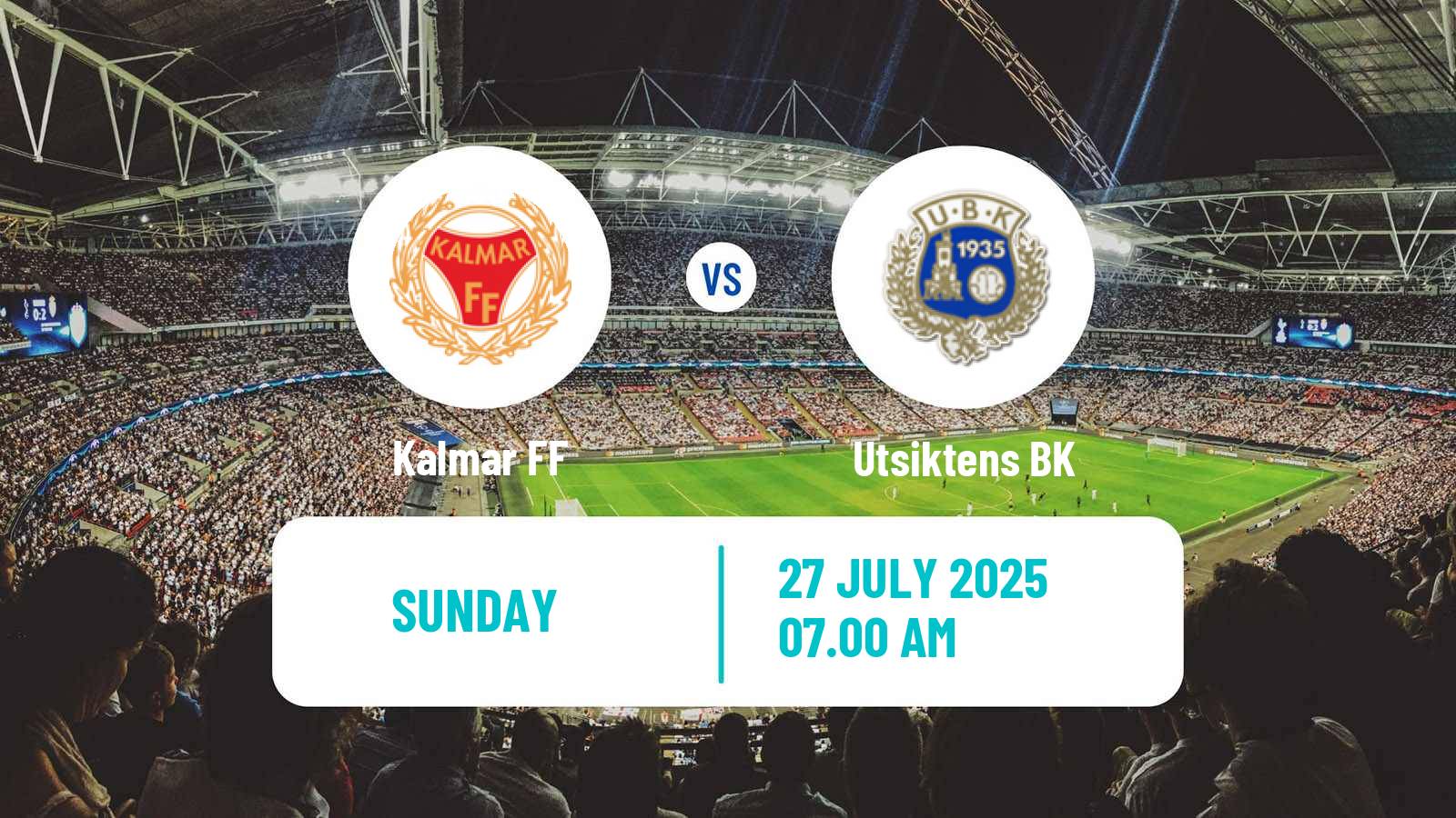 Football Swedish Superettan Kalmar - Utsikten
