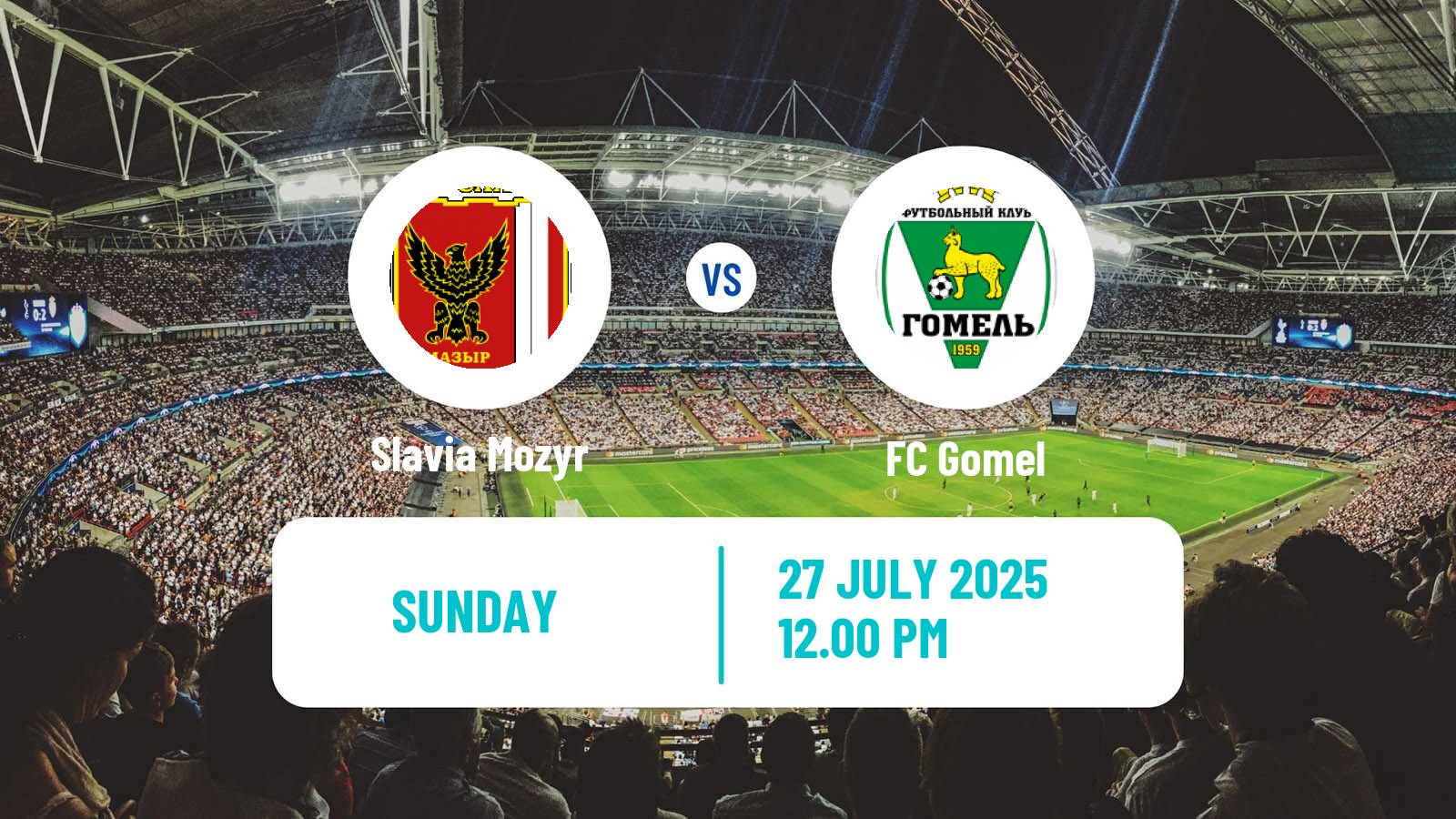 Football Belarusian Cup Slavia Mozyr - Gomel