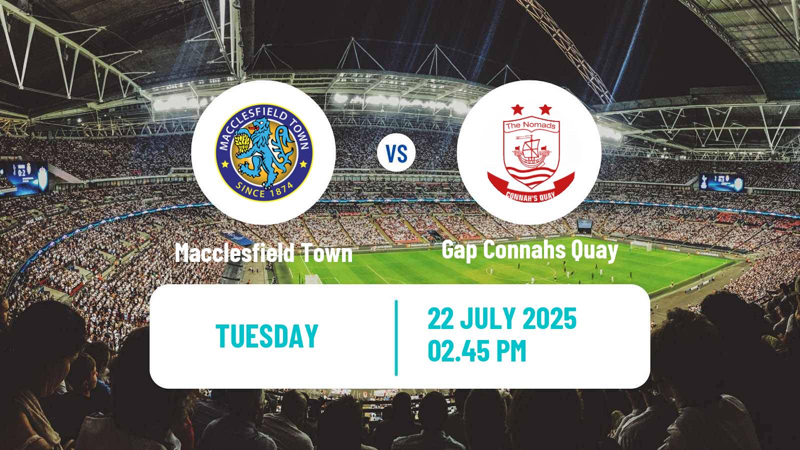 Football Club Friendly Macclesfield Town - Gap Connahs Quay