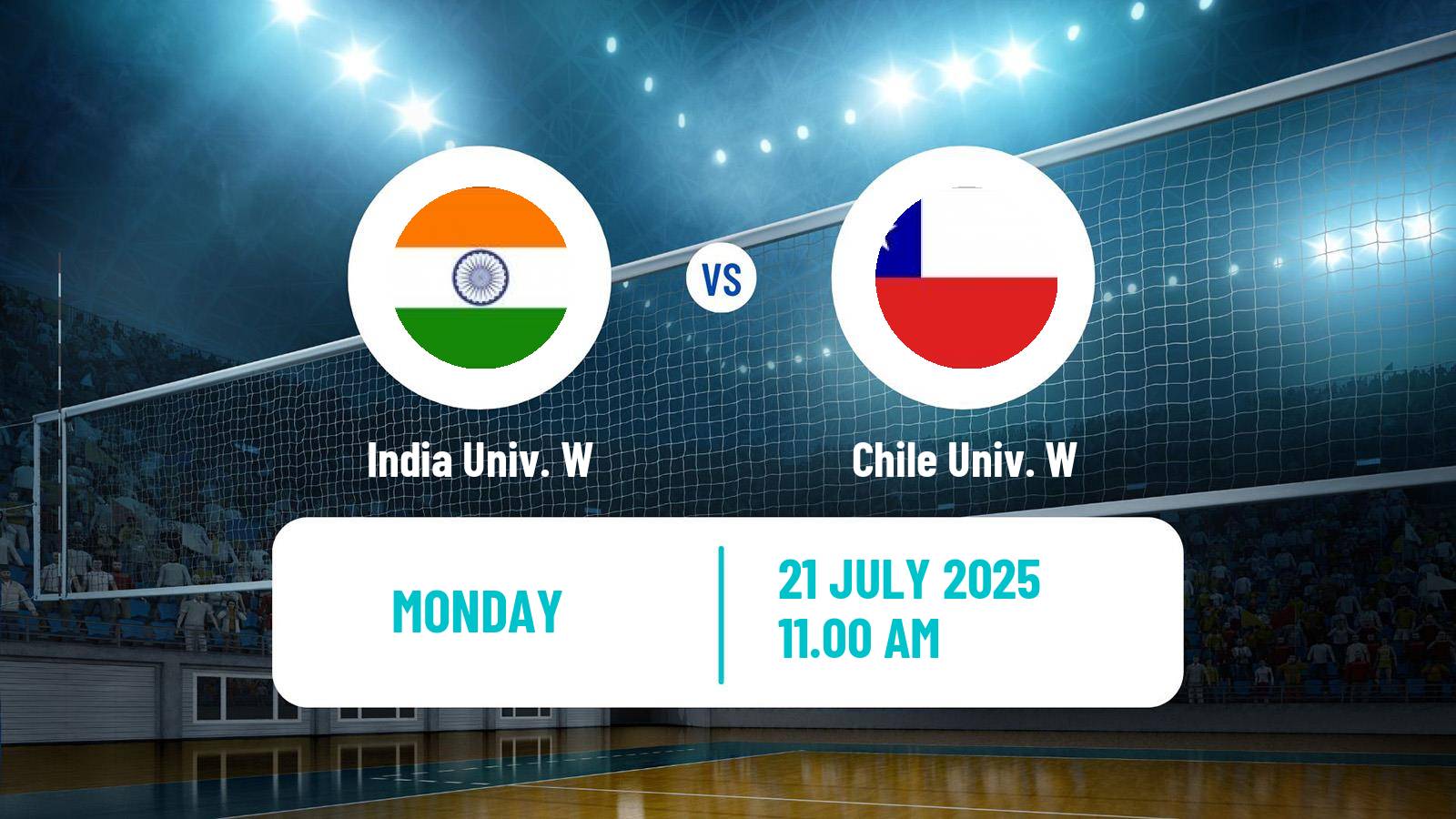 Volleyball Universiade Volleyball Women India Univ. W - Chile Univ. W