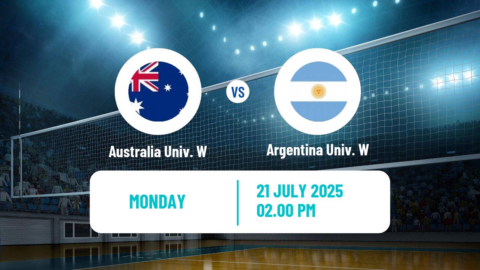 Volleyball Universiade Volleyball Women Australia Univ. W - Argentina Univ. W