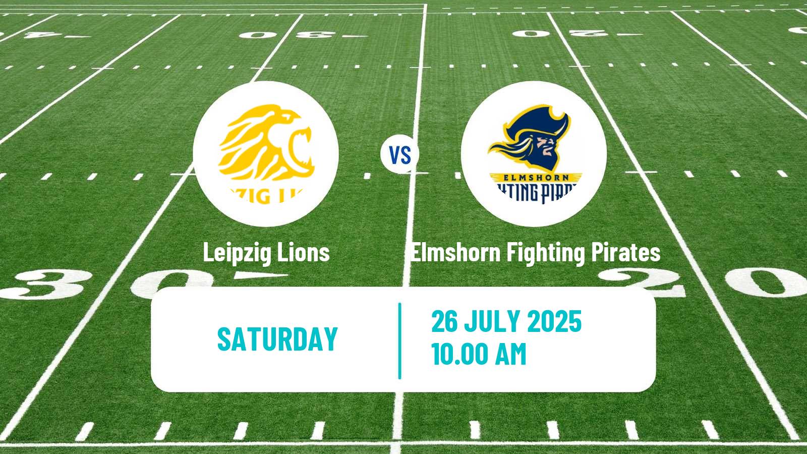 American football German GFL 2 Leipzig Lions - Elmshorn Fighting Pirates