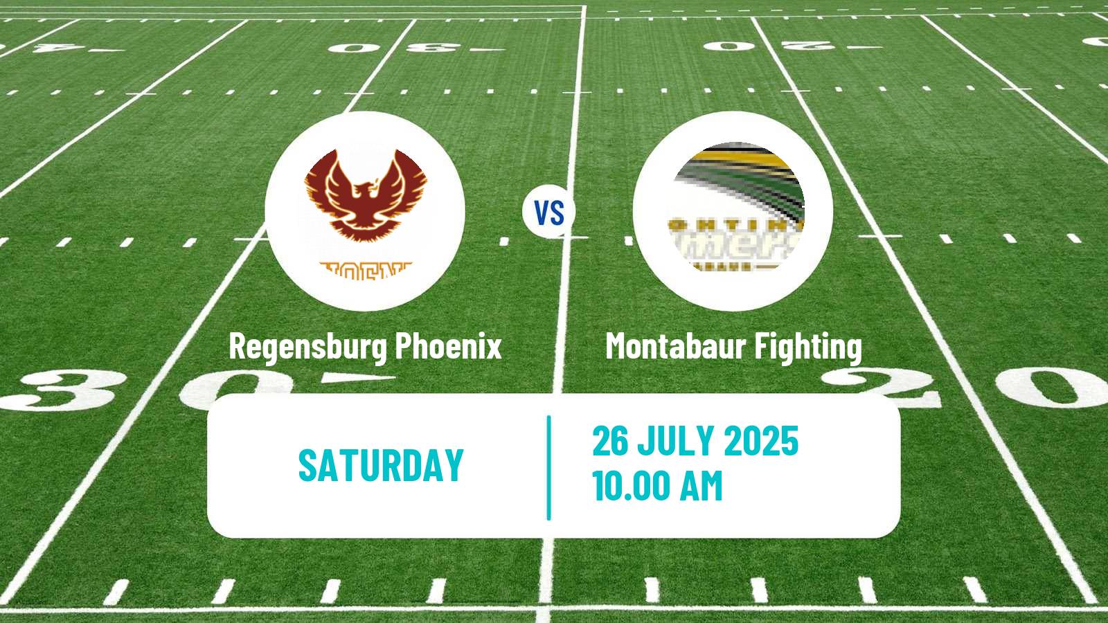 American football German GFL 2 Regensburg Phoenix - Montabaur Fighting