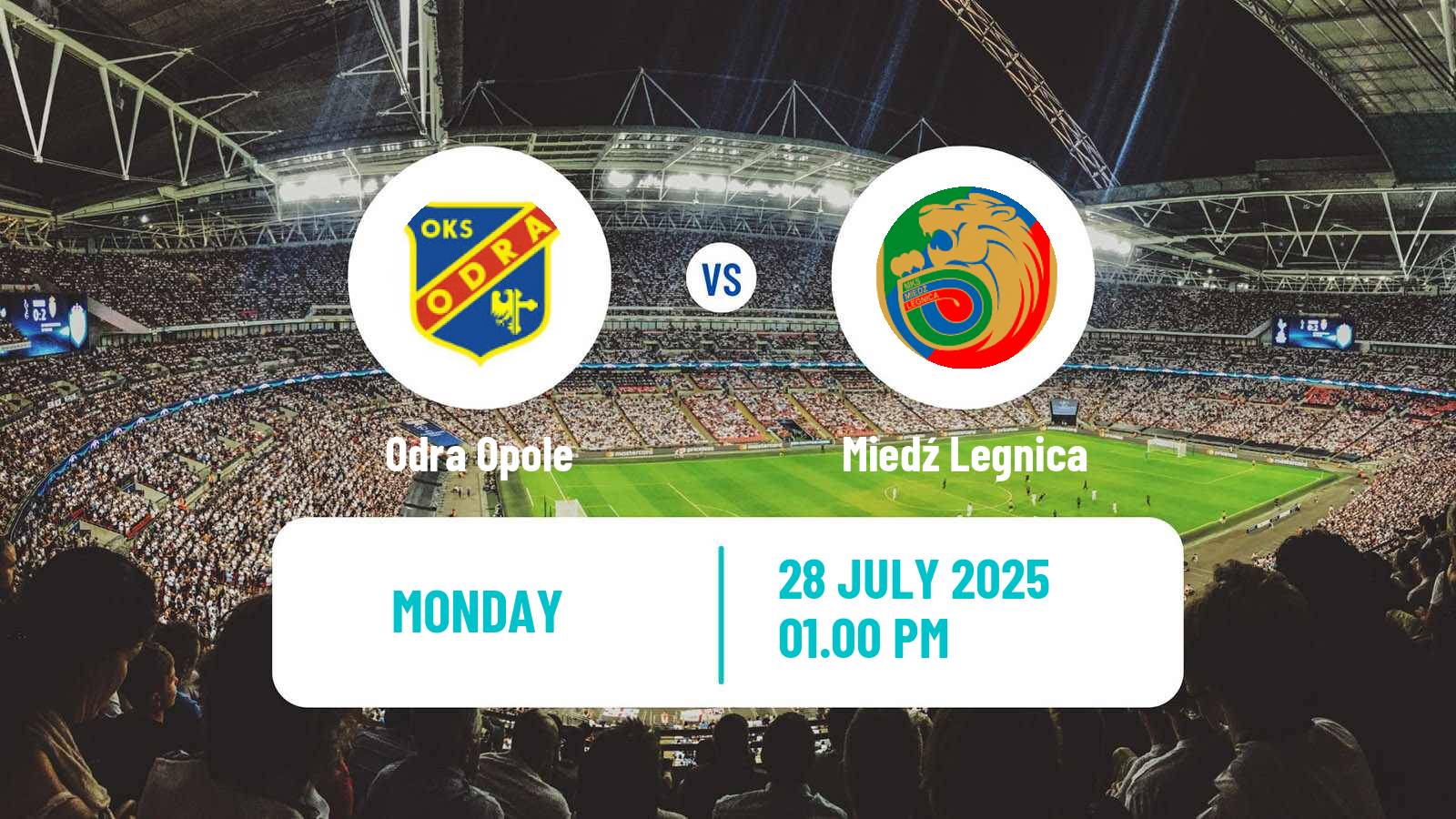 Football Polish Division 1 Odra Opole - Miedź Legnica