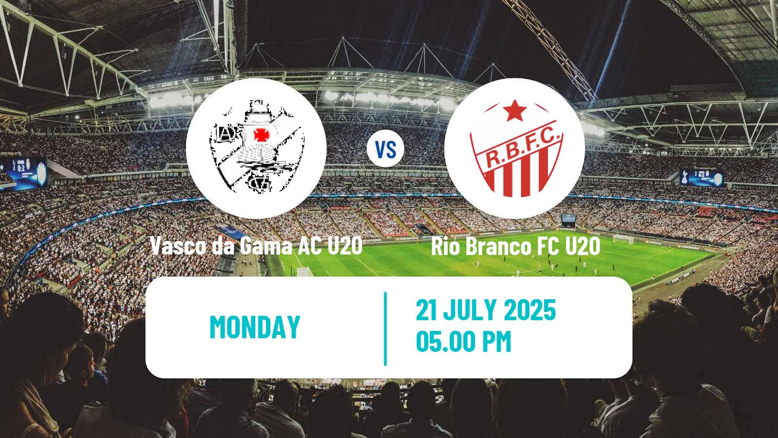 Football Brazilian Acreano U20 Vasco da Gama AC U20 - Rio Branco FC U20