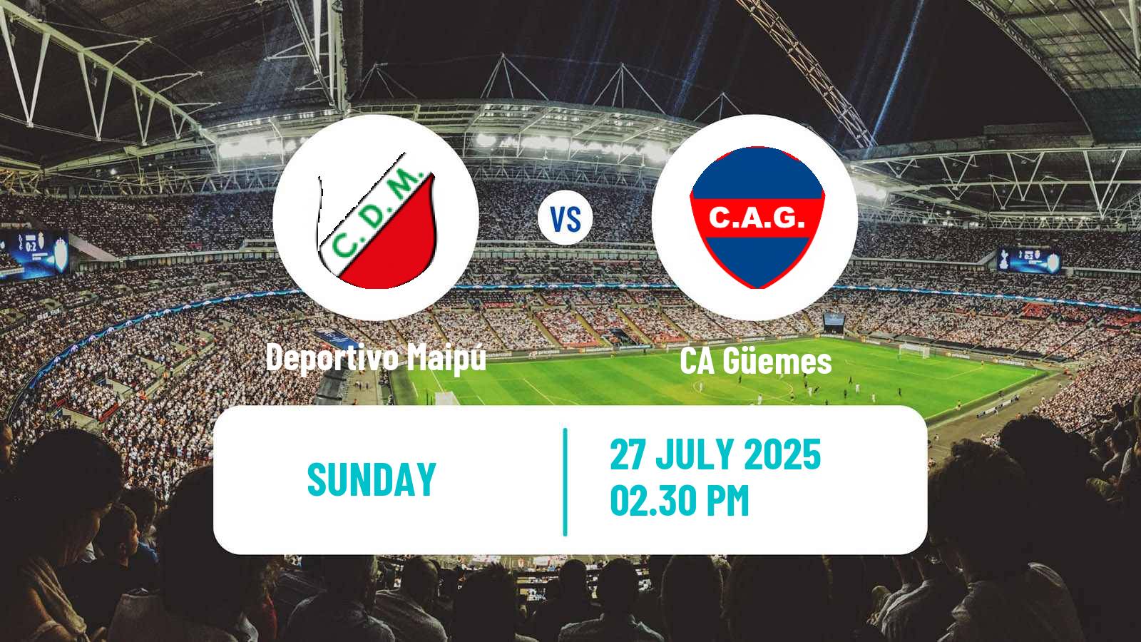 Football Argentinian Primera Nacional Deportivo Maipú - Güemes