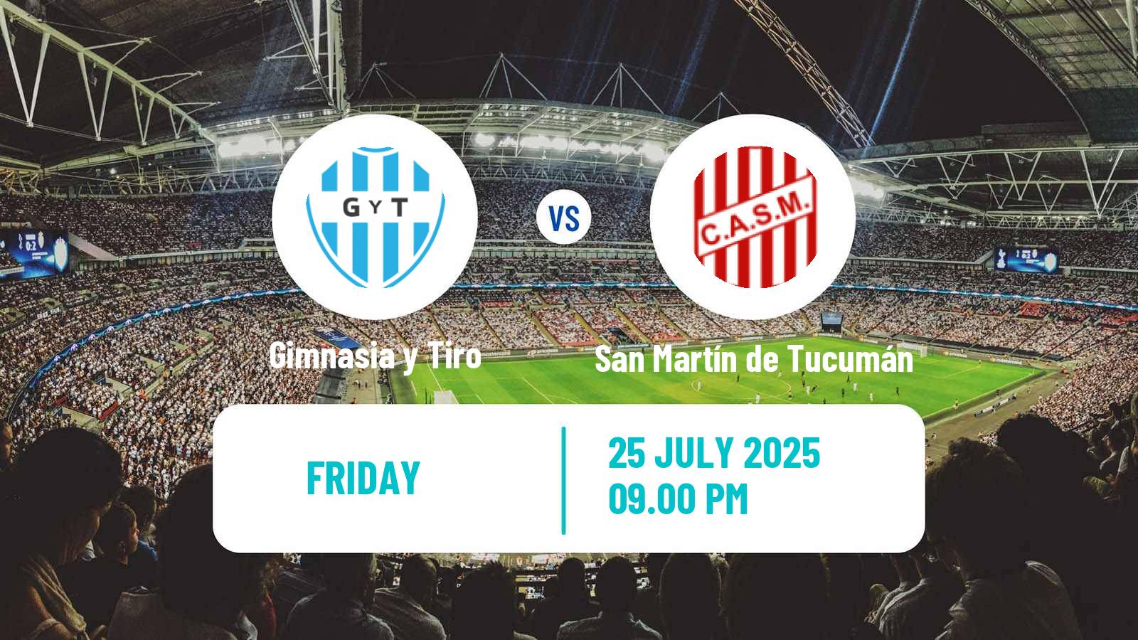 Football Argentinian Primera Nacional Gimnasia y Tiro - San Martín de Tucumán