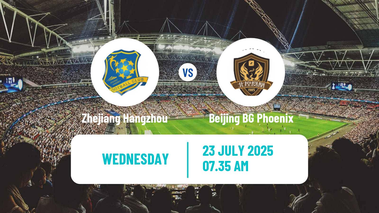 Football Chinese Super League Women Zhejiang Hangzhou - Beijing BG Phoenix