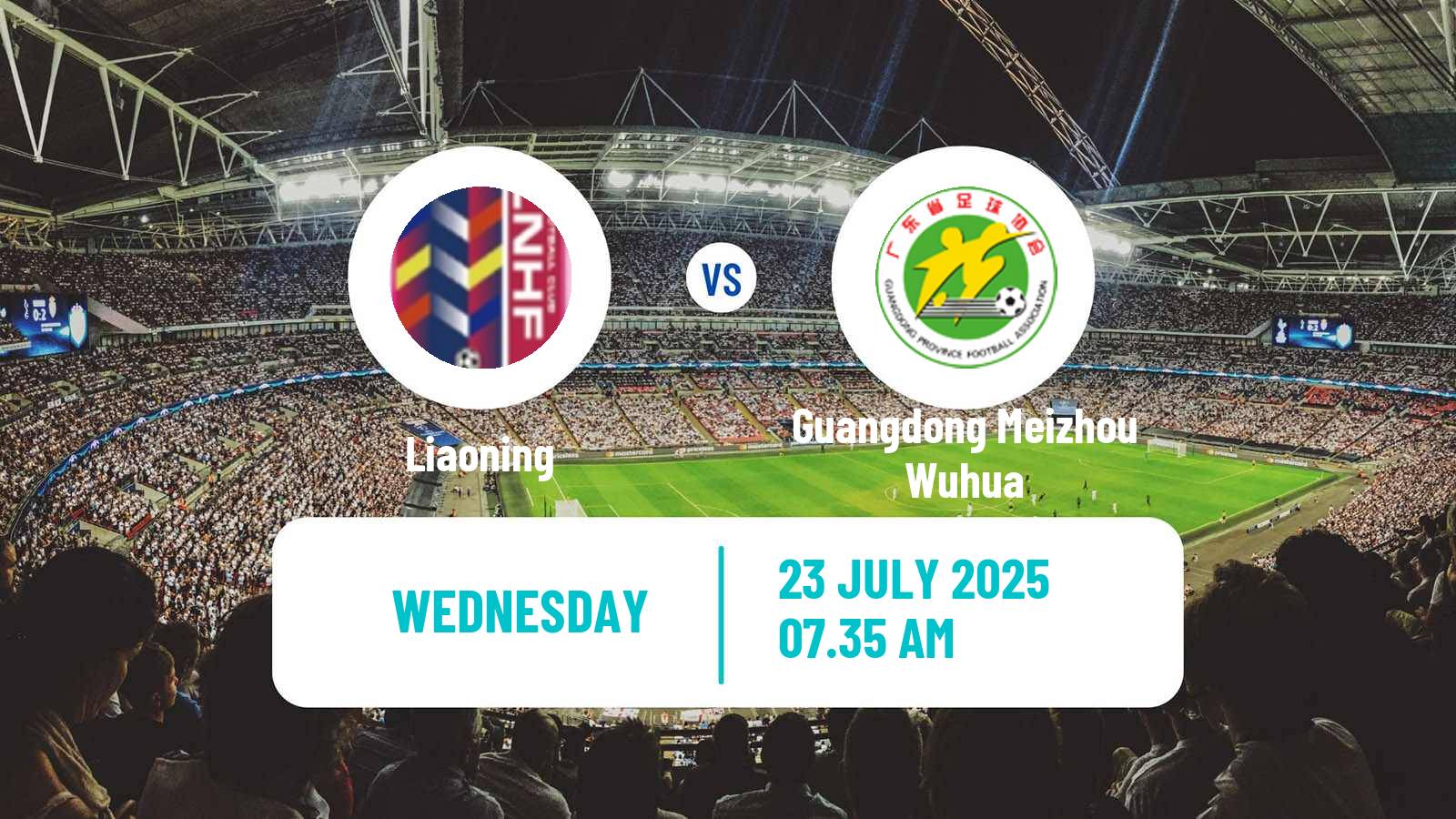 Football Chinese Super League Women Liaoning - Guangdong Meizhou Wuhua