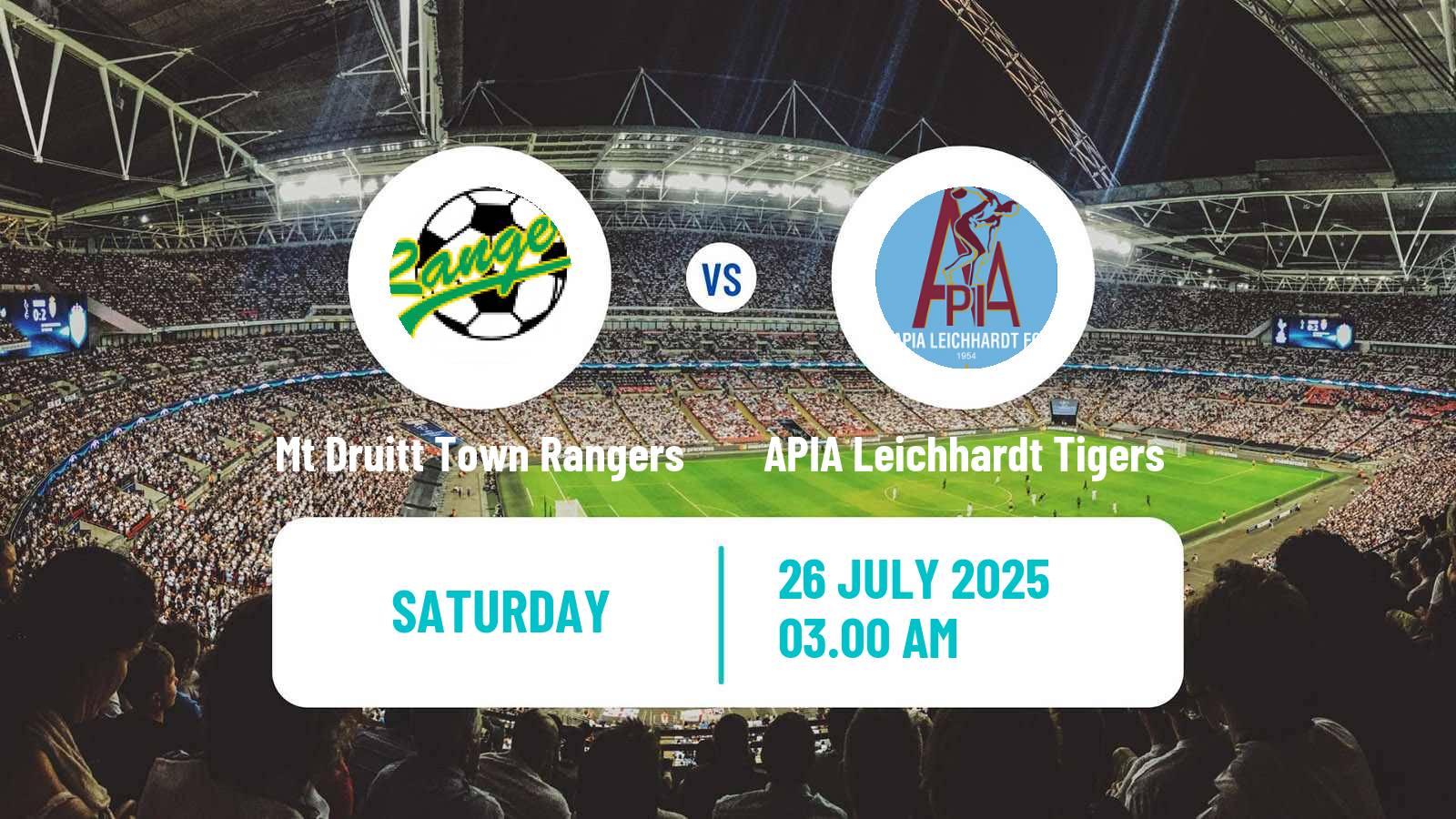 Football Australian NPL NSW Mt Druitt Town Rangers - APIA Leichhardt Tigers