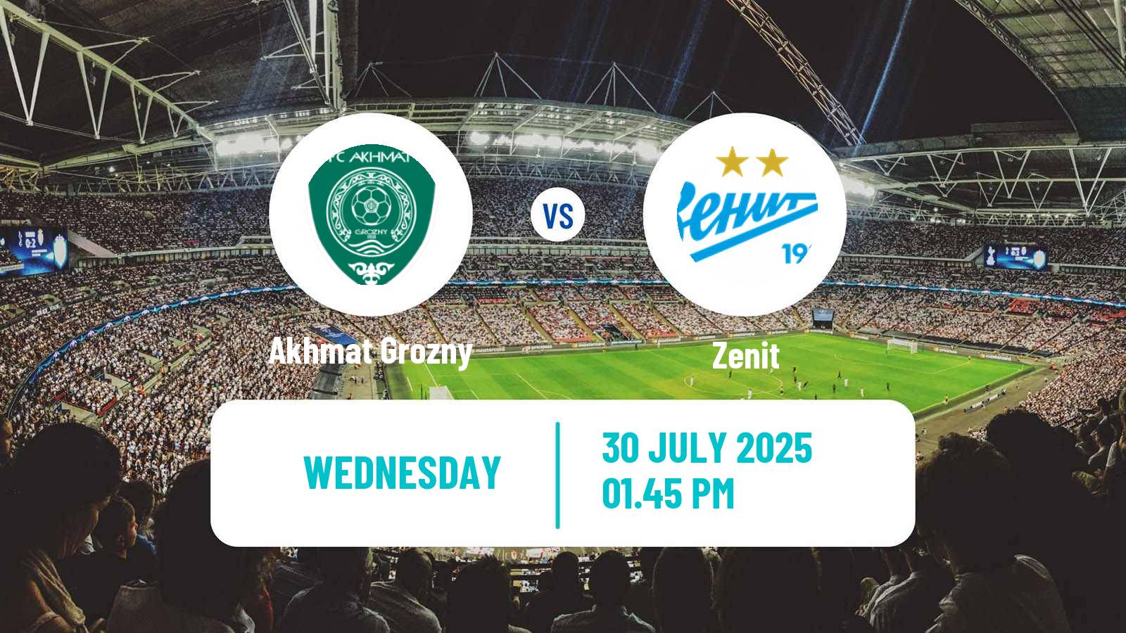 Football Russian Cup Akhmat Grozny - Zenit