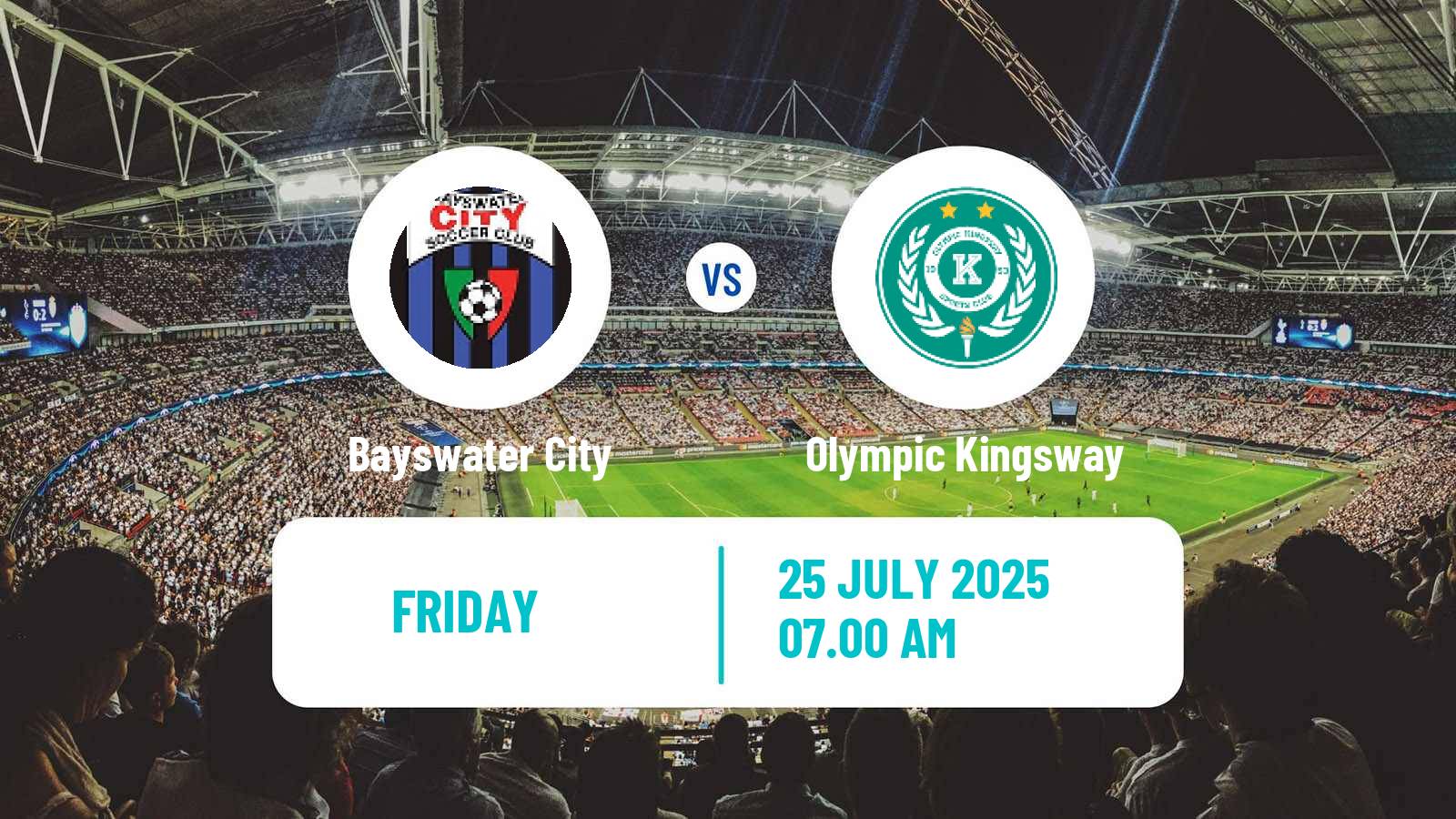 Football Australian NPL Western Australia Bayswater City - Olympic Kingsway
