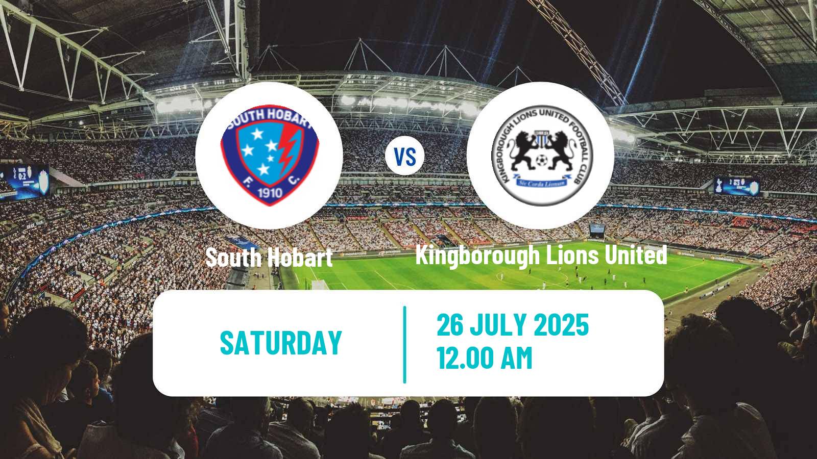 Football Australian NPL Tasmania South Hobart - Kingborough Lions United