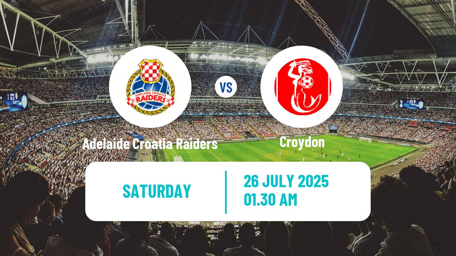 Football Australian NPL South Australian Adelaide Croatia Raiders - Croydon
