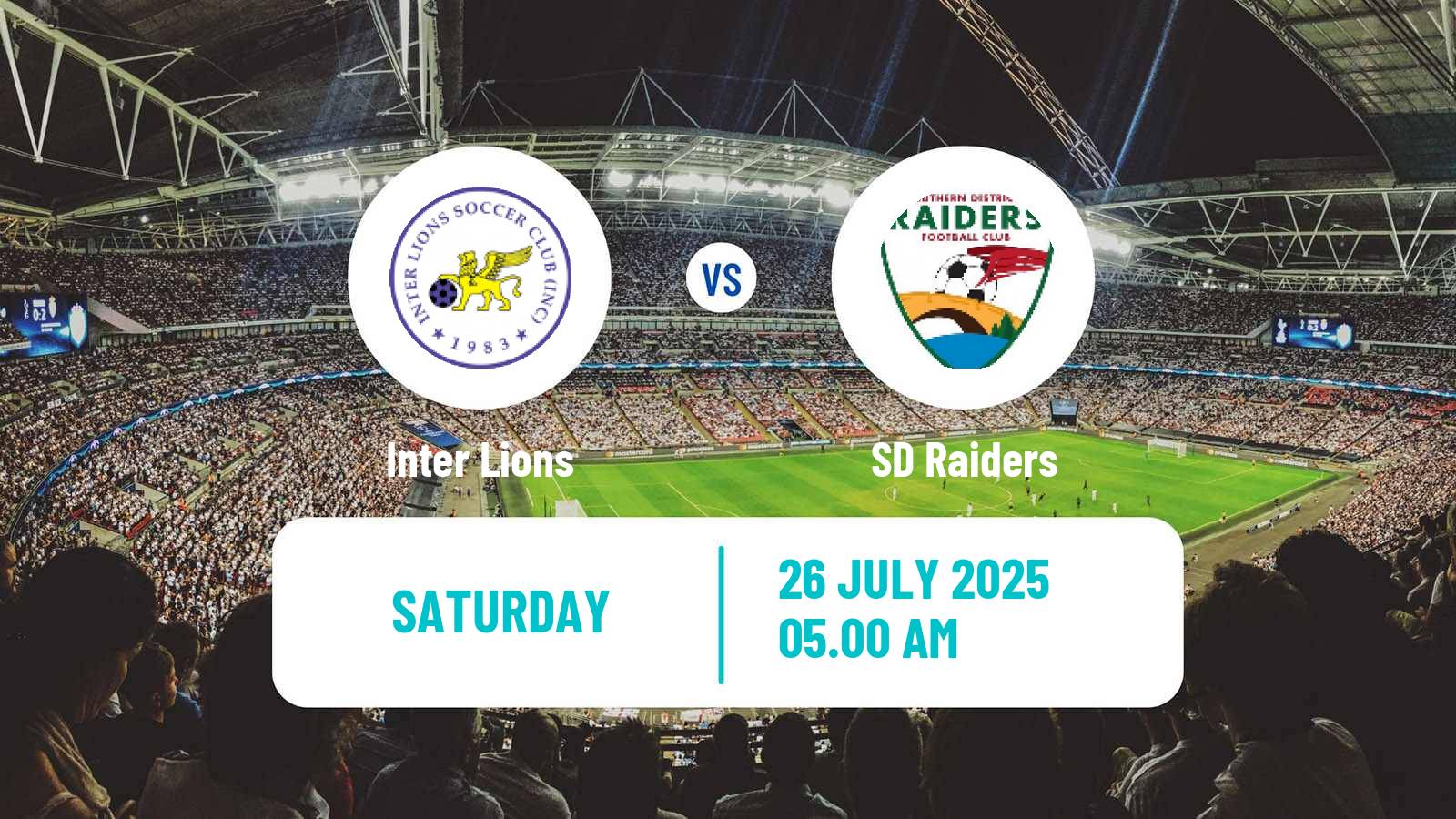 Football Australian NSW League One Inter Lions - SD Raiders