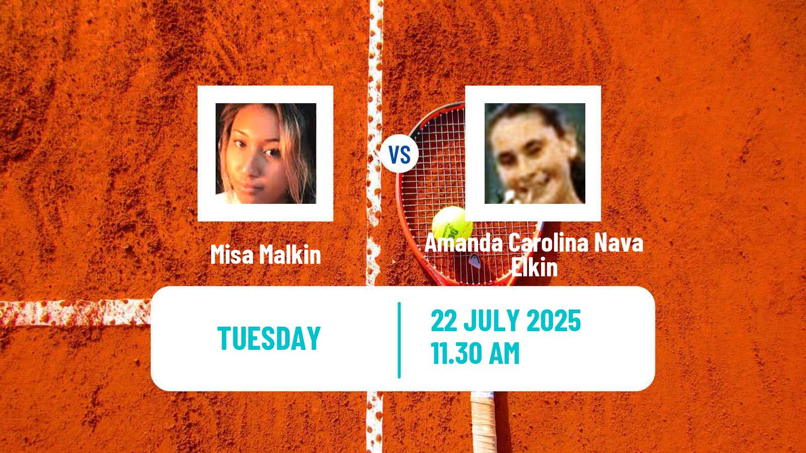 Tennis ITF W15 Huamantla 3 Women Misa Malkin - Amanda Carolina Nava Elkin