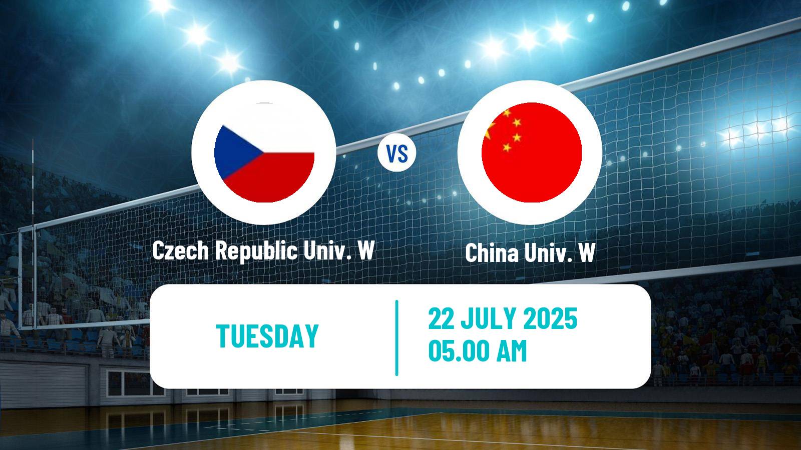 Volleyball Universiade Volleyball Women Czech Republic Univ. W - China Univ. W